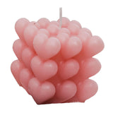 Maxbell Bubble Cube Candle Aromatherapy Candle ,6.5x6.5x7cm Women Gift Pink