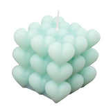 Maxbell Bubble Cube Candle Aromatherapy Candle ,6.5x6.5x7cm Women Gift Green