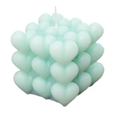 Maxbell Bubble Cube Candle Aromatherapy Candle ,6.5x6.5x7cm Women Gift Green