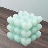 Maxbell Bubble Cube Candle Aromatherapy Candle ,6.5x6.5x7cm Women Gift Green