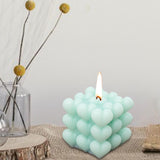 Maxbell Bubble Cube Candle Aromatherapy Candle ,6.5x6.5x7cm Women Gift Green