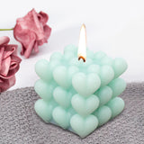 Maxbell Bubble Cube Candle Aromatherapy Candle ,6.5x6.5x7cm Women Gift Green