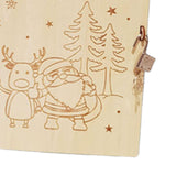 Maxbell Wood Advent Calendar Gift for Kids Storage for Christmas Holiday Santa