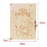 Maxbell Wood Advent Calendar Gift for Kids Storage for Christmas Holiday Santa