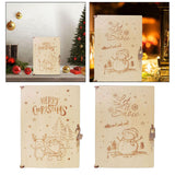 Maxbell Wood Advent Calendar Gift for Kids Storage for Christmas Holiday Santa