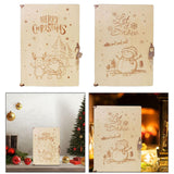 Maxbell Wood Advent Calendar Gift for Kids Storage for Christmas Holiday Santa