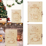 Maxbell Wood Advent Calendar Gift for Kids Storage for Christmas Holiday Santa