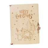 Maxbell Wood Advent Calendar Gift for Kids Storage for Christmas Holiday Santa