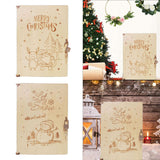 Maxbell Wood Advent Calendar Gift for Kids Storage for Christmas Holiday Santa