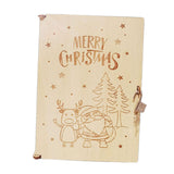 Maxbell Wood Advent Calendar Gift for Kids Storage for Christmas Holiday Santa