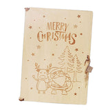 Maxbell Wood Advent Calendar Gift for Kids Storage for Christmas Holiday Santa