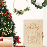 Maxbell Wood Advent Calendar Gift for Kids Storage for Christmas Holiday Santa