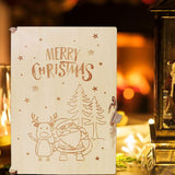 Maxbell Wood Advent Calendar Gift for Kids Storage for Christmas Holiday Santa