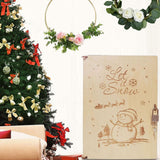 Maxbell Wood Advent Calendar Gift for Kids Storage for Christmas Holiday Snowman