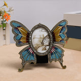 Maxbell Photo Frame Butterfly Desktop Picture Holder Ornament for Wedding Party Home 3in