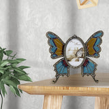 Maxbell Photo Frame Butterfly Desktop Picture Holder Ornament for Wedding Party Home 3in