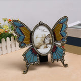 Maxbell Photo Frame Butterfly Desktop Picture Holder Ornament for Wedding Party Home 3in