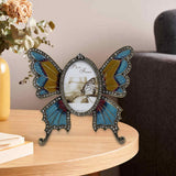Maxbell Photo Frame Butterfly Desktop Picture Holder Ornament for Wedding Party Home 3in