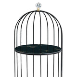 Maxbell Shelf Bird Cage Perfume Storage Rack for Bathroom Vanity Tray Black Double layer