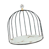 Maxbell Shelf Bird Cage Perfume Storage Rack for Bathroom Vanity Tray White Single Layer