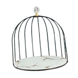 Maxbell Shelf Bird Cage Perfume Storage Rack for Bathroom Vanity Tray White Single Layer