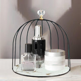 Maxbell Shelf Bird Cage Perfume Storage Rack for Bathroom Vanity Tray White Single Layer