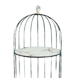 Maxbell Shelf Bird Cage Perfume Storage Rack for Bathroom Vanity Tray White Double layer