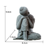 Maxbell Buddha Statues Figurines Sculpture Handcrafted for Yard Art Micro Landscape