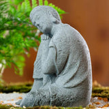 Maxbell Buddha Statues Figurines Sculpture Handcrafted for Yard Art Micro Landscape