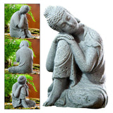 Maxbell Buddha Statues Figurines Sculpture Handcrafted for Yard Art Micro Landscape