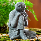 Maxbell Buddha Statues Figurines Sculpture Handcrafted for Yard Art Micro Landscape