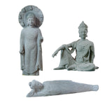 Maxbell Resin Aquarium Buddha Statue Figurine Fengshui Craft Landscape Sitting
