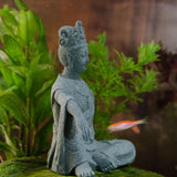 Maxbell Resin Aquarium Buddha Statue Figurine Fengshui Craft Landscape Sitting