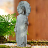 Maxbell Resin Aquarium Buddha Statue Figurine Fengshui Craft Landscape Standing
