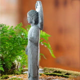 Maxbell Resin Aquarium Buddha Statue Figurine Fengshui Craft Landscape Standing