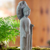 Maxbell Resin Aquarium Buddha Statue Figurine Fengshui Craft Landscape Standing