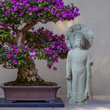 Maxbell Resin Aquarium Buddha Statue Figurine Fengshui Craft Landscape Standing
