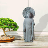 Maxbell Resin Aquarium Buddha Statue Figurine Fengshui Craft Landscape Standing