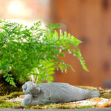 Maxbell Resin Aquarium Buddha Statue Figurine Fengshui Craft Landscape Sleeping