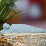 Maxbell Resin Aquarium Buddha Statue Figurine Fengshui Craft Landscape Sleeping