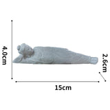 Maxbell Resin Aquarium Buddha Statue Figurine Fengshui Craft Landscape Sleeping