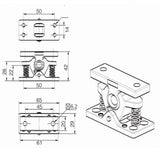 Maxbell Door Retainer Catch Anti Collision Stop Doorstop for Cupboard Cabinet Door
