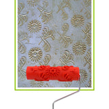 Maxbell Patterned Paint Roller Embossing Texture Rubber Roller Classic with Handle