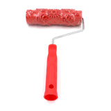 Maxbell Patterned Paint Roller Embossing Texture Rubber Roller Classic with Handle