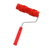 Maxbell Patterned Paint Roller Embossing Texture Rubber Roller Classic with Handle