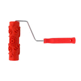 Maxbell Patterned Paint Roller Embossing Texture Rubber Roller Classic with Handle