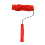 Maxbell Patterned Paint Roller Embossing Texture Rubber Roller Classic with Handle