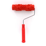 Maxbell Patterned Paint Roller Embossing Texture Rubber Roller Classic with Handle