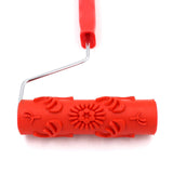 Maxbell Patterned Paint Roller Embossing Texture Rubber Roller Classic with Handle