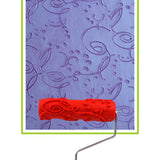 Maxbell Patterned Paint Roller with Handle DIY Decorative Multifunctional Office